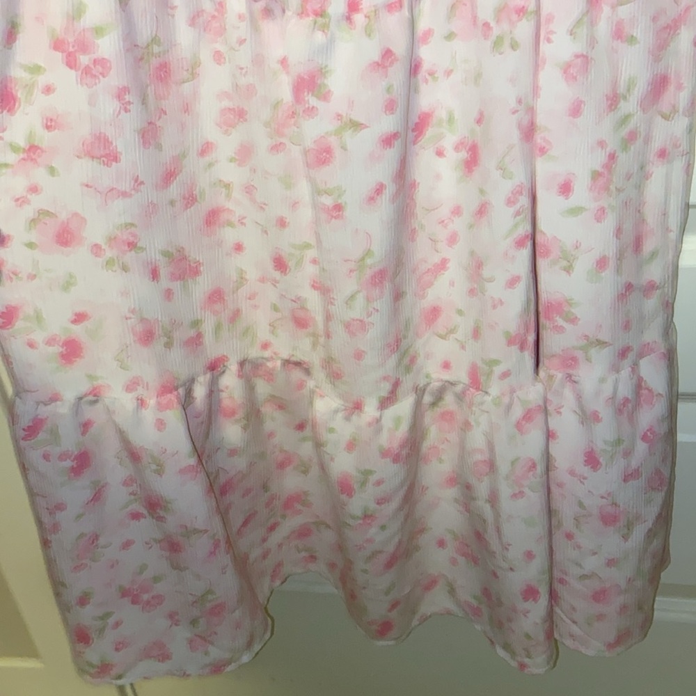 ONLY Mira Floral Tie-Back Midi Babydoll Dress - Picture 13 of 15